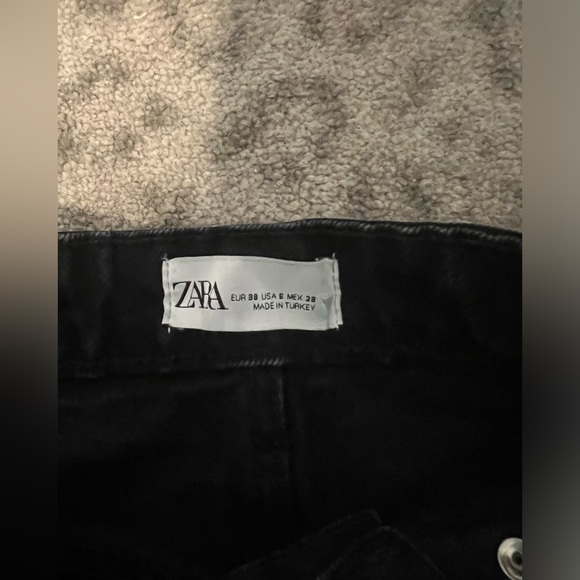 Zara TRF Ripped Wide Leg Jeans size 6 - Picture 4 of 5